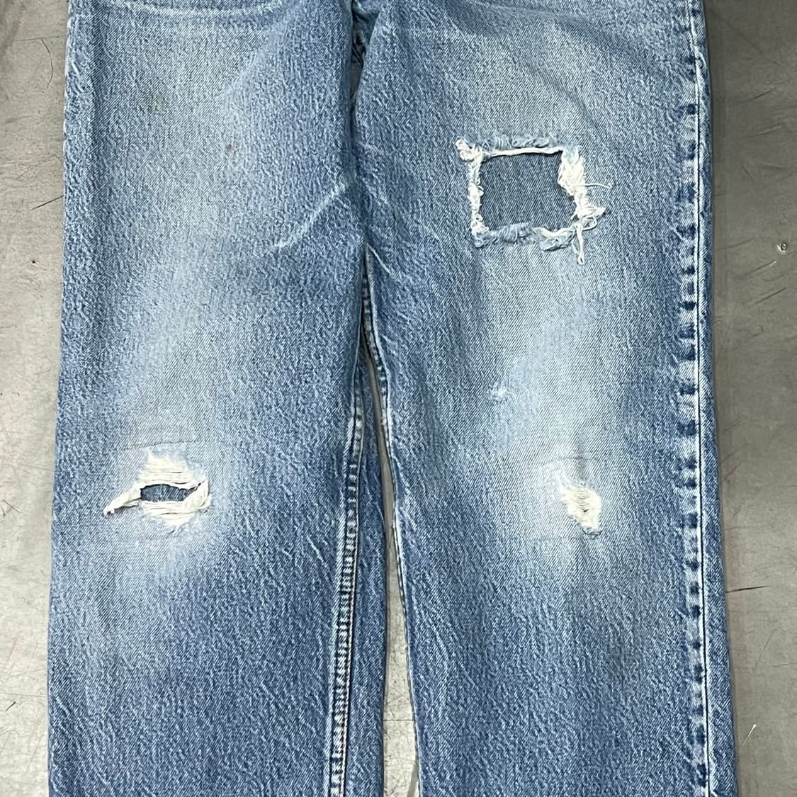  USA 리바이스 스탠다드 리페어 데님 팬츠 y14688 상품이미지4