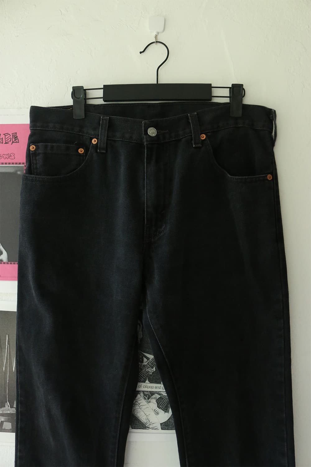 리바이스 517 블랙 부츠컷 팬츠 33" 상품이미지4