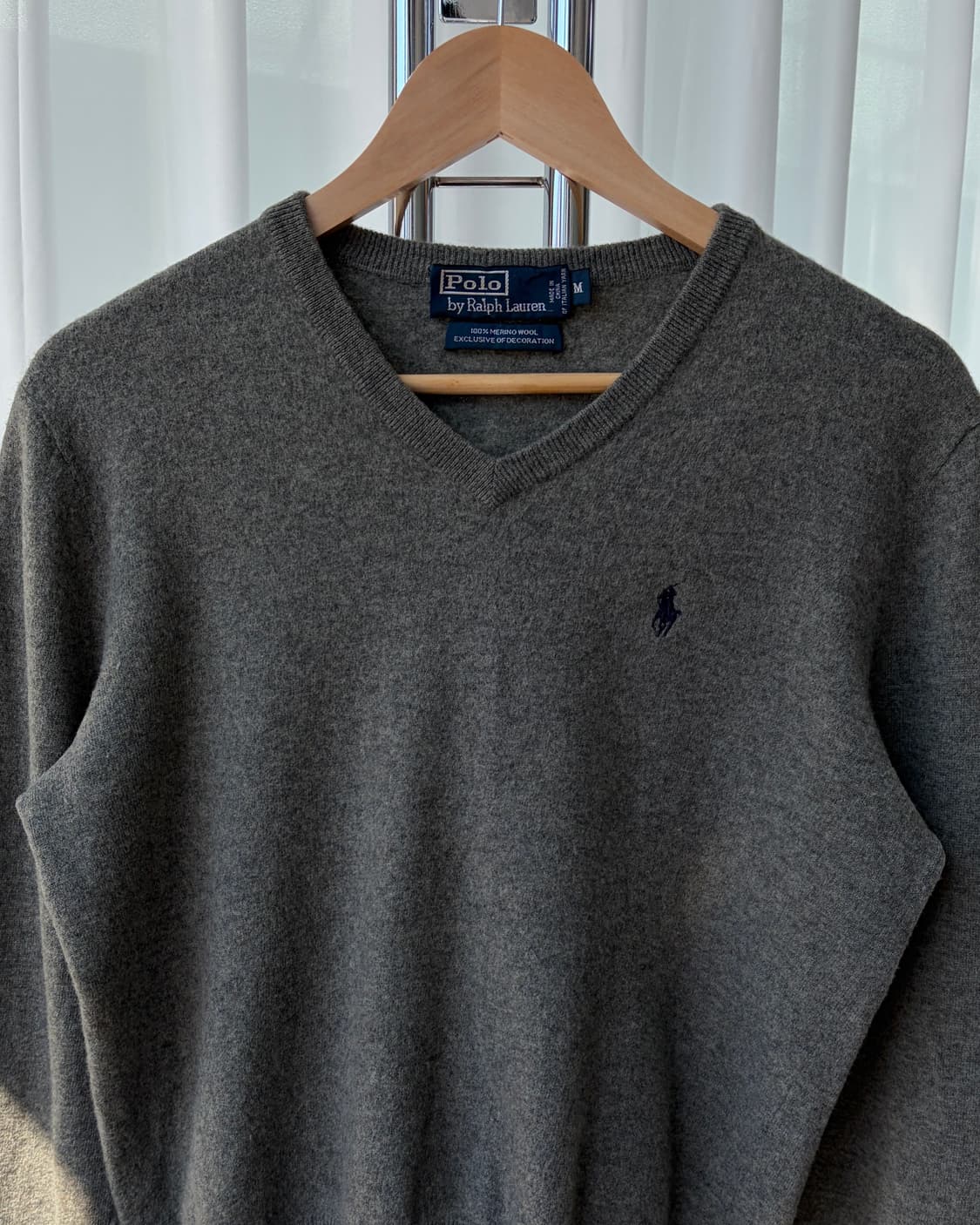 [S-M]폴로 랄프로렌 메리노울 여성 브이넥 니트 상품이미지4