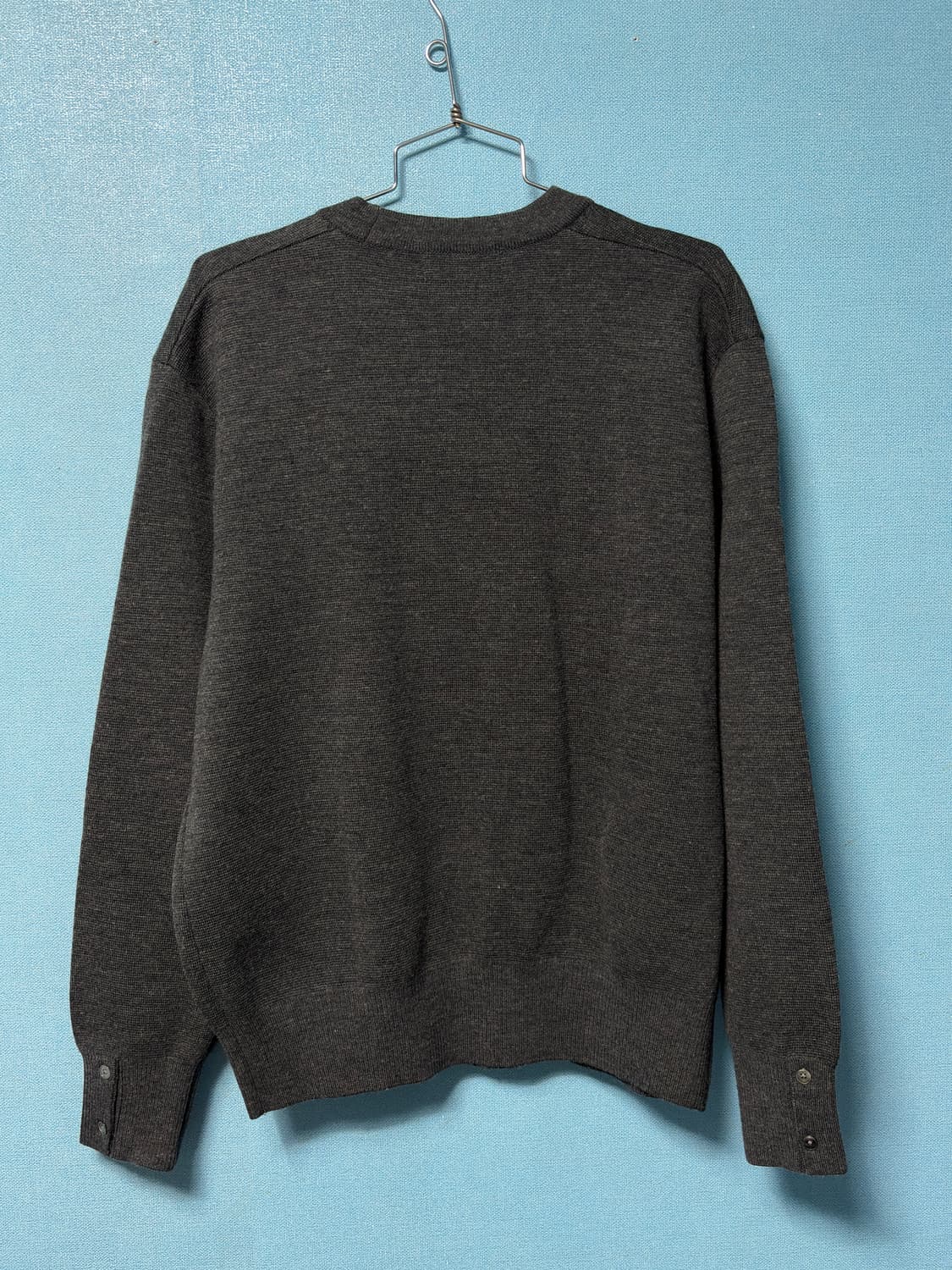 [48] 엘무드 오디너리 크롭 가디건 멀티 차콜 상품이미지4