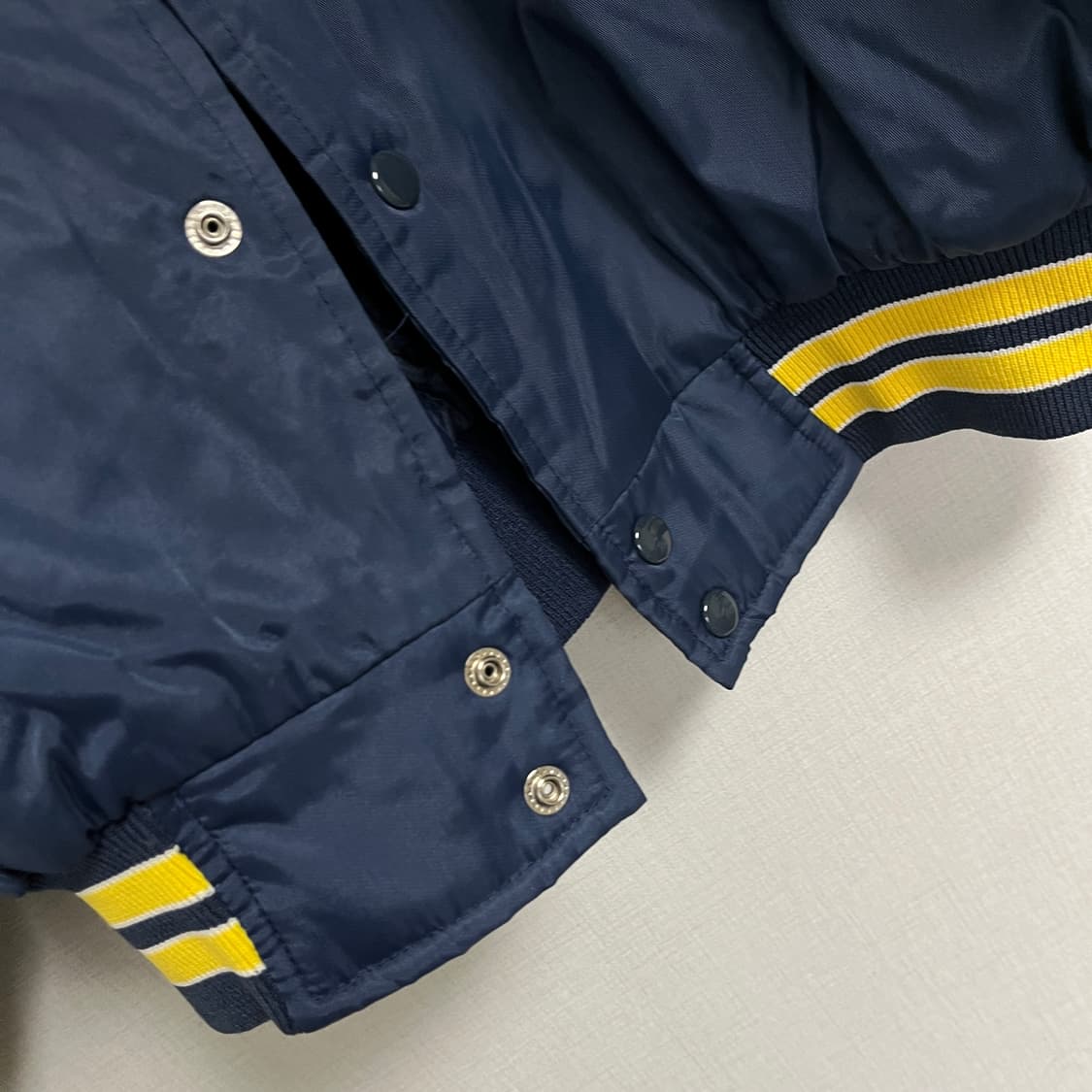 빈티지 바시티 블루종 자켓 상품이미지6