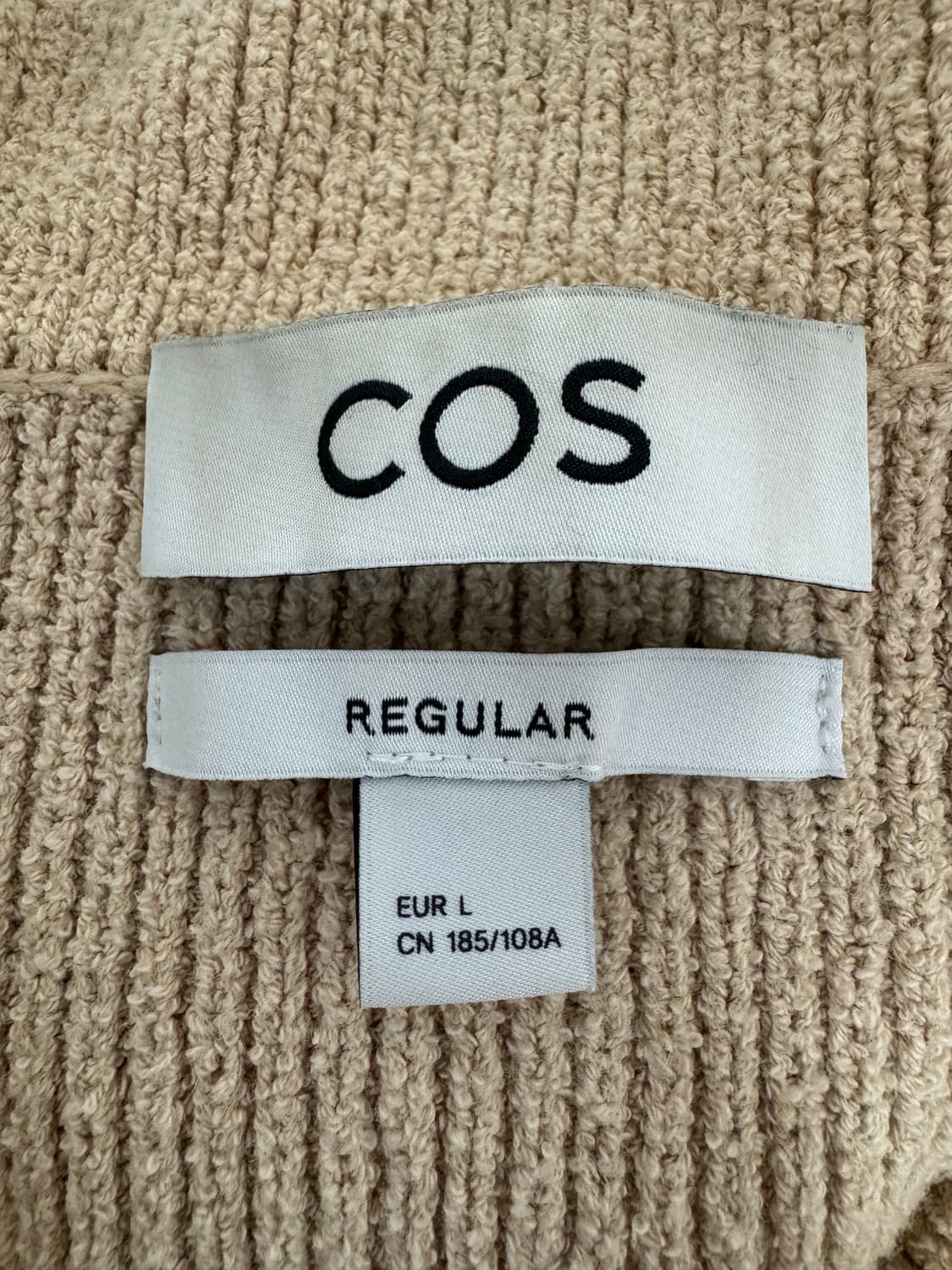cos 카라 부클레 가디건 L 상품이미지2