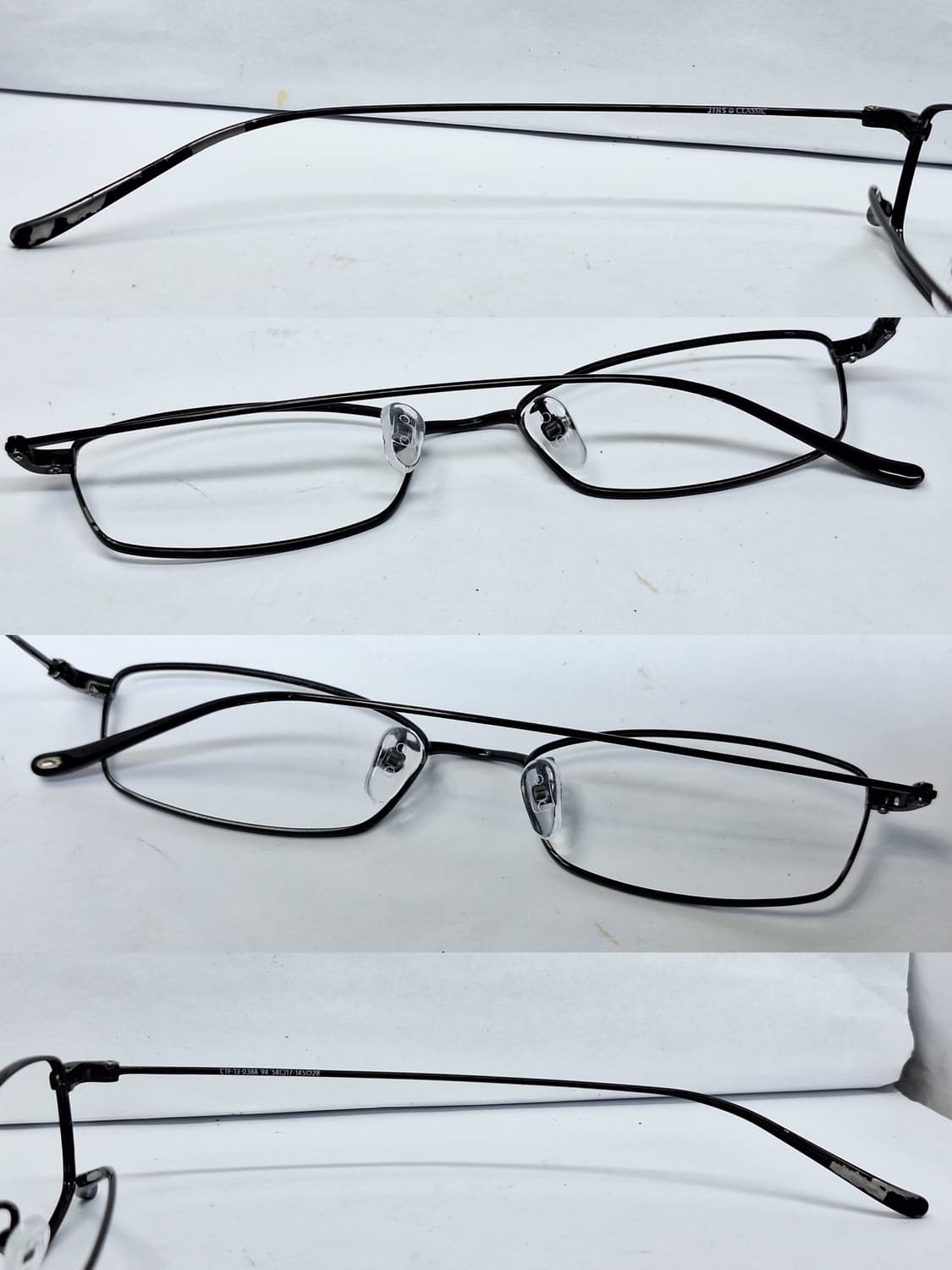 진스 클래식 CTF-13-038A 블랙 초경량 슬림 메탈 안경테 일본수입 상품이미지7