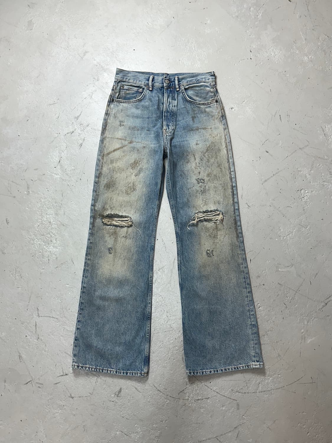 아크네 스튜디오 2021M 페니실린 머드워시 데님 루즈 부츠컷 상품이미지1