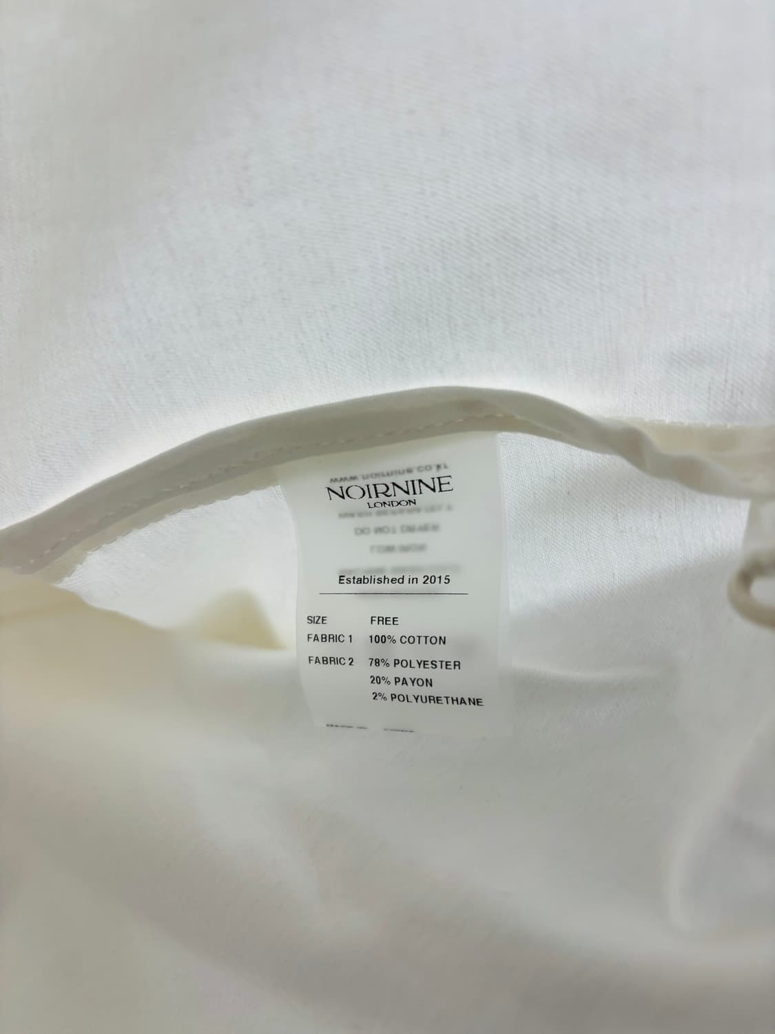 NOIRNINE(누아나인) 로고 자수 지퍼 블루종 자켓 상품이미지4