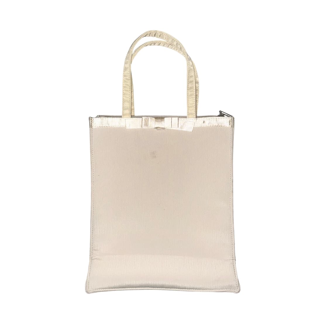 Beige ribbon square totebag 상품이미지1