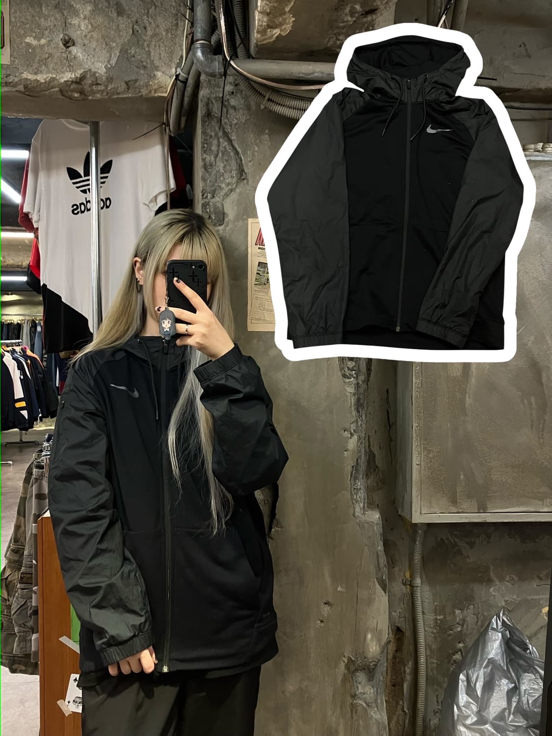 나이키 점퍼 블랙 XL  #csz1039 상품이미지1