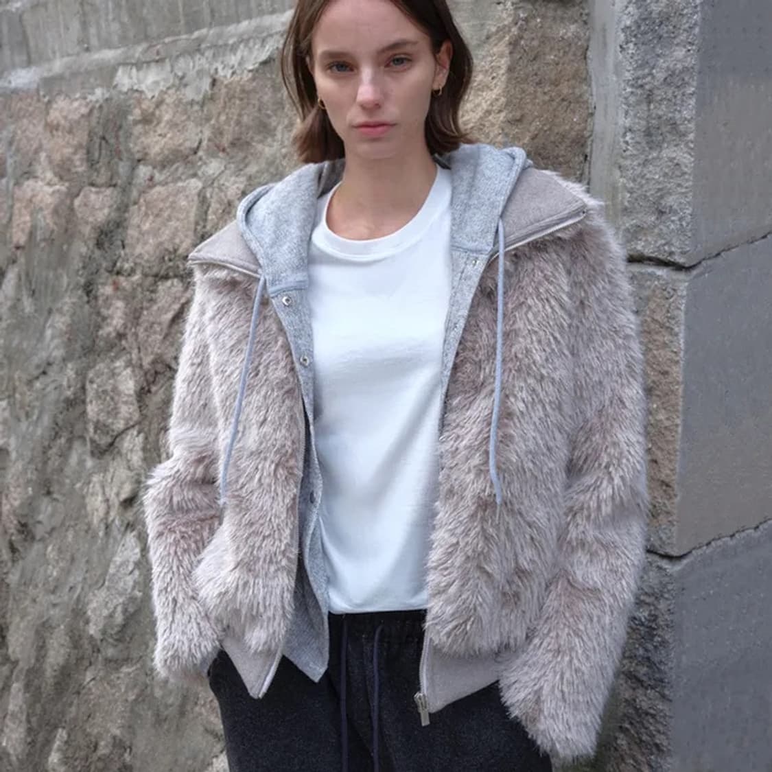 소플러 퍼 자켓 상품이미지4