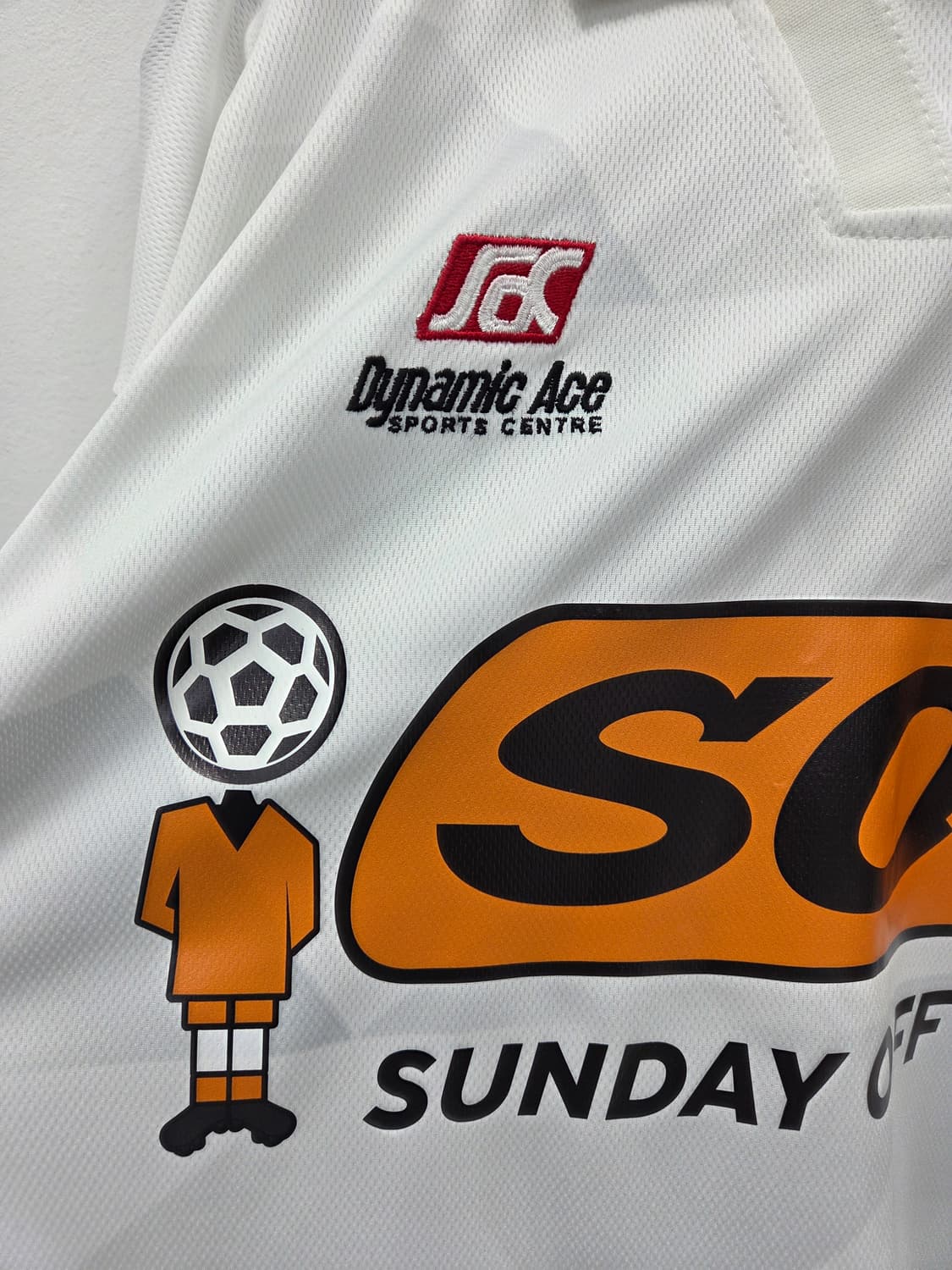 XL 선데이오프클럽 화이트 롱슬리브 축구 셔츠 져지 저지 상품이미지3