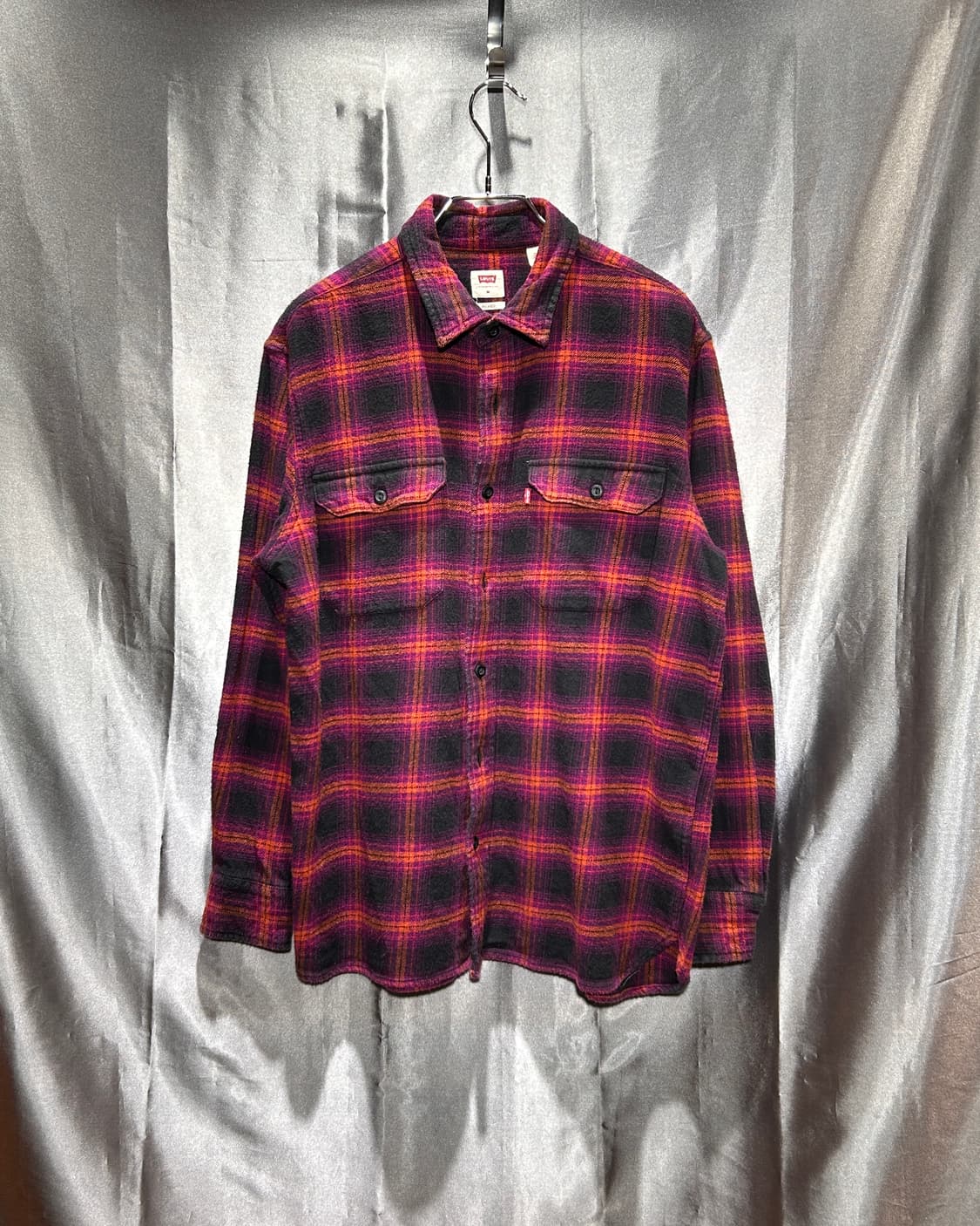 M 리바이스 퍼플 & 블랙 쉐도우 체크셔츠 상품이미지2
