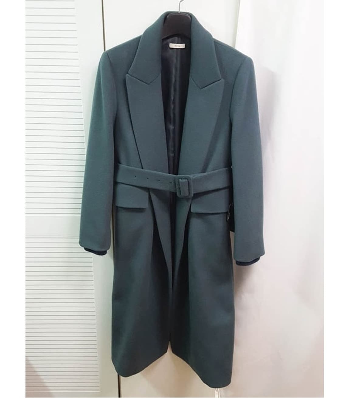 시스템 여성 벨티드 캐시미어 롱코트 55-66 상품이미지1