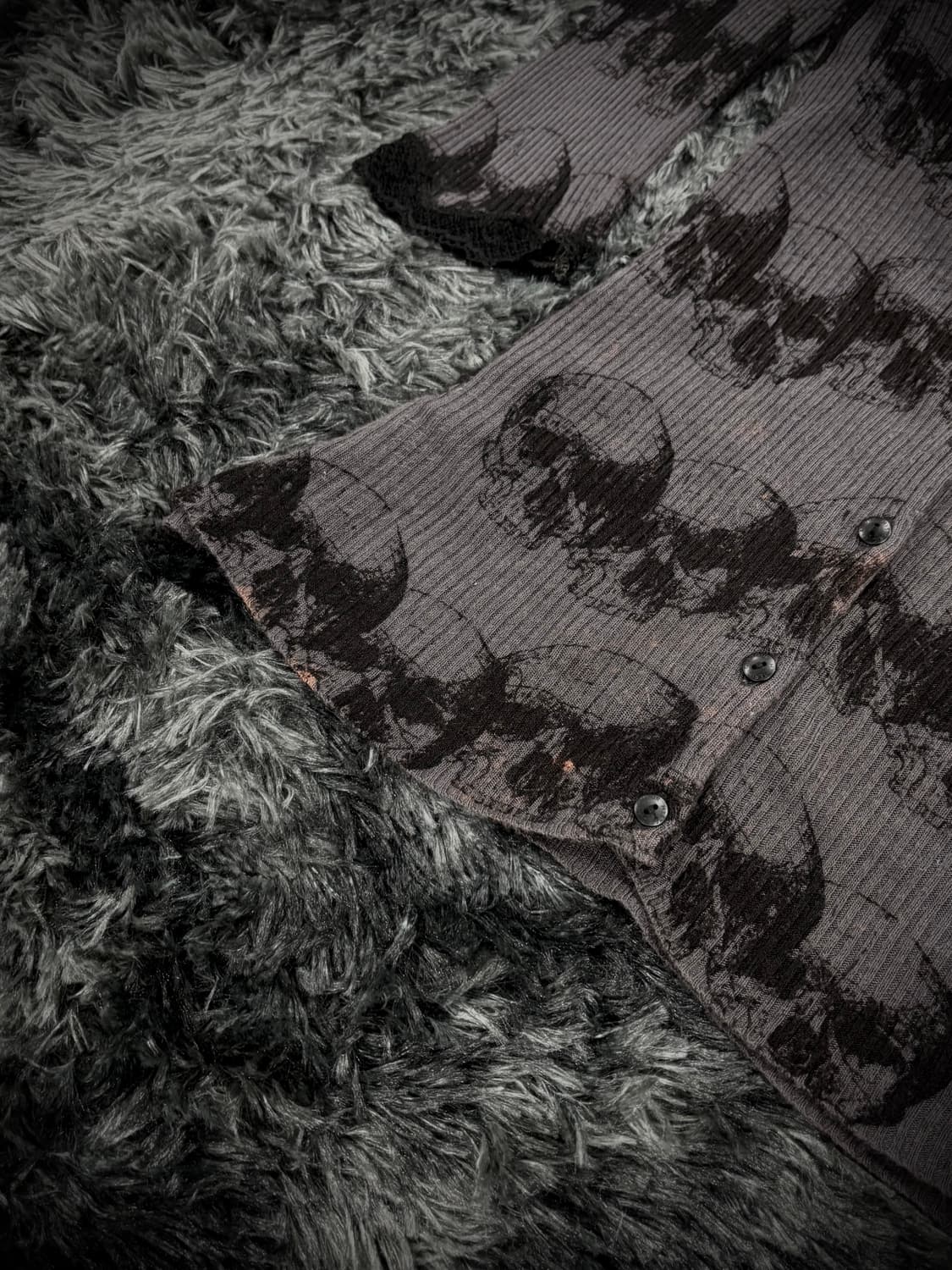 Hysteric Glamour 스컬 패턴 레이스업 가디건 상품이미지4