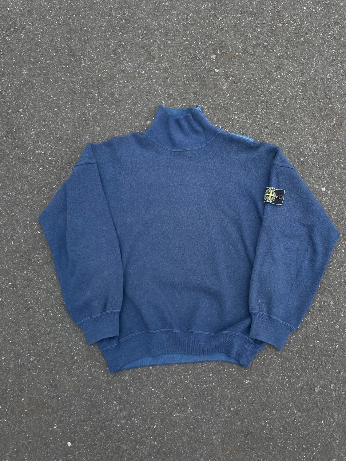 80s 89S/S 스톤아일랜드 지퍼 모크넥 울 스웻셔츠 상품이미지10