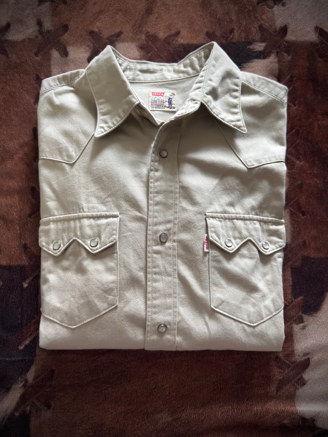 90s Levi's Cowgirl baby satin 웨스턴 셔츠 상품이미지9