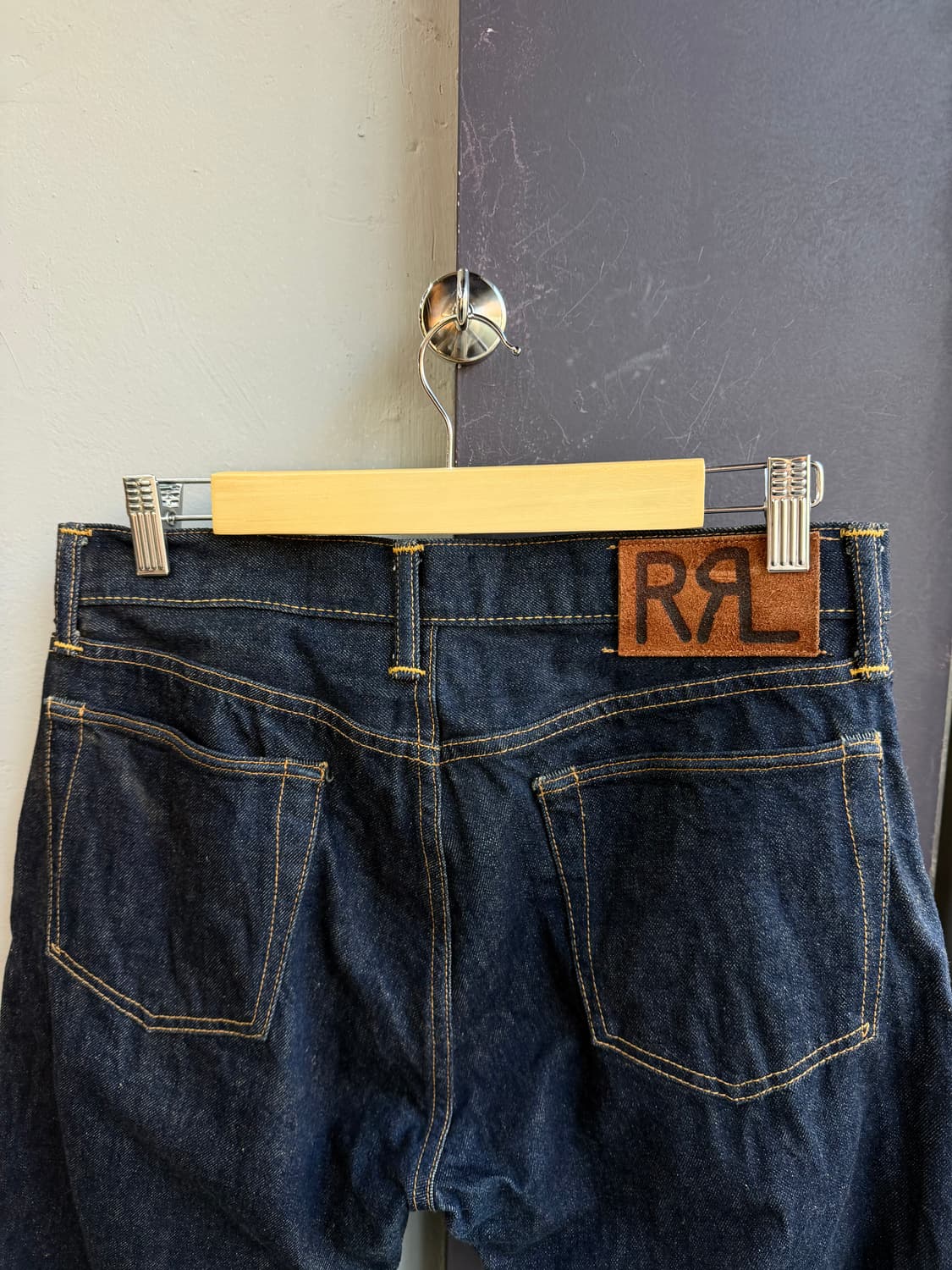 29~30/ RRL 더블알엘 슬림핏 재팬우븐 셀비지 데님팬츠 상품이미지7