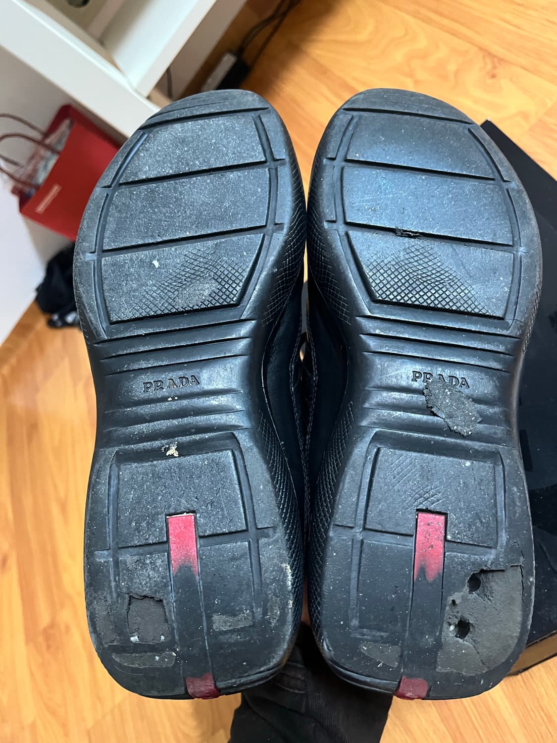 프라다 스포츠 아메리카 컵 트리플 블랙 레더7 상품이미지5