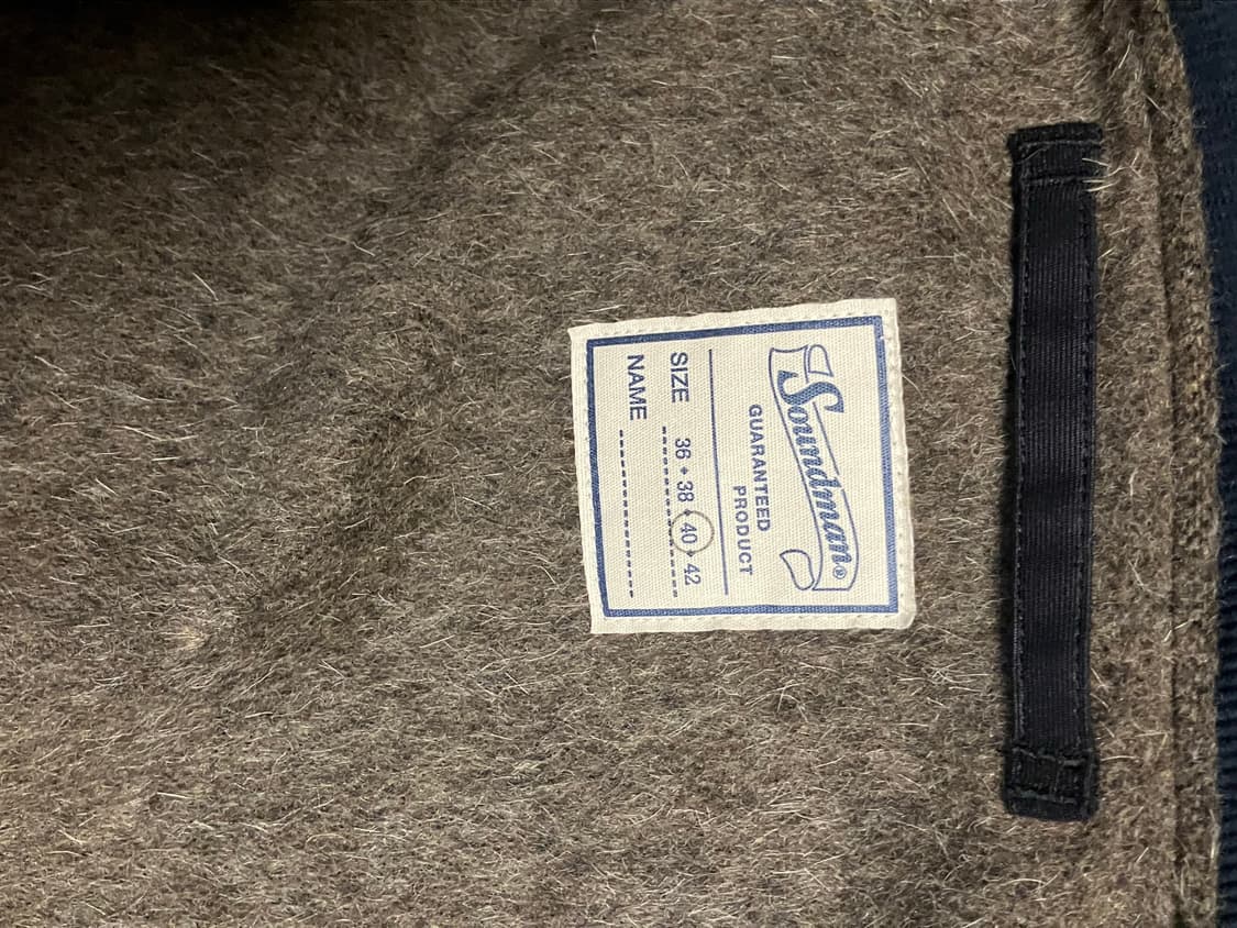 사운드맨 알파카 덱 후드 자켓 40사이즈 상품이미지5