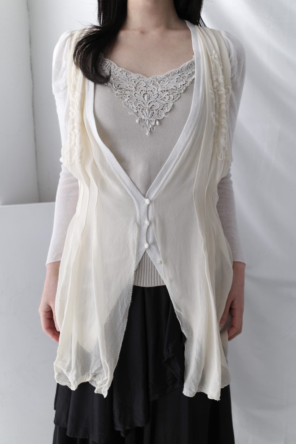 flower sha blouse cardigun 상품이미지1