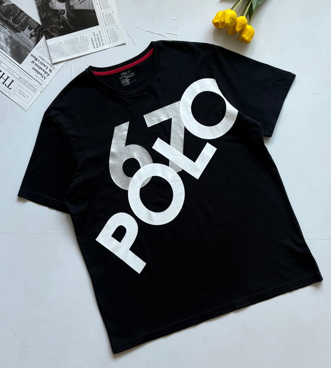 Polo 폴로랄프로렌 빅로고 라운드 반팔티 상품이미지1