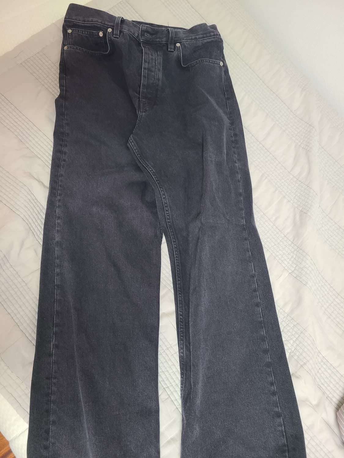 Sunflower 루즈드 워시드팬츠 블랙  상품이미지2