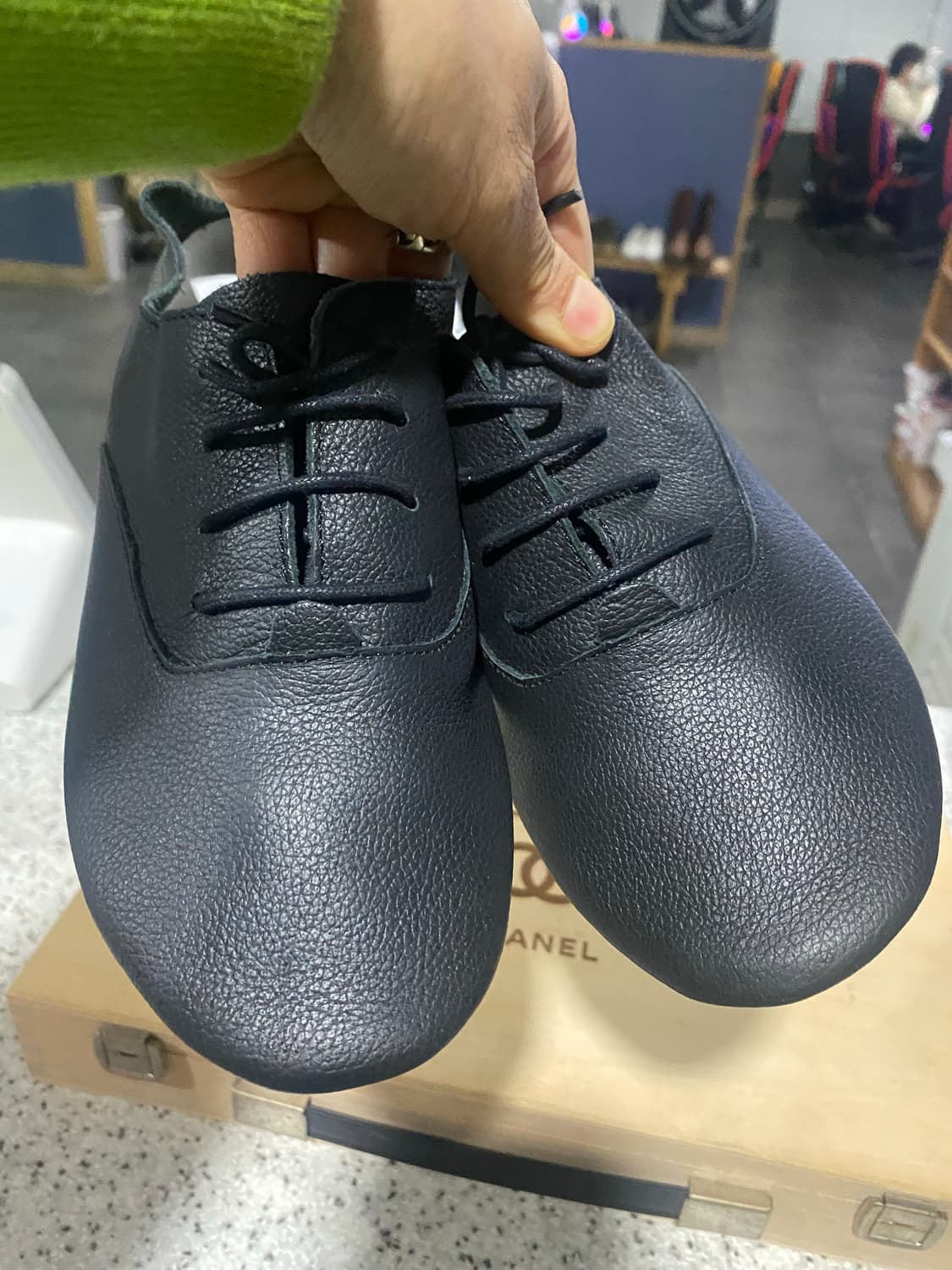 어나더솔 검정 가죽 단화 36사이즈 상품이미지4