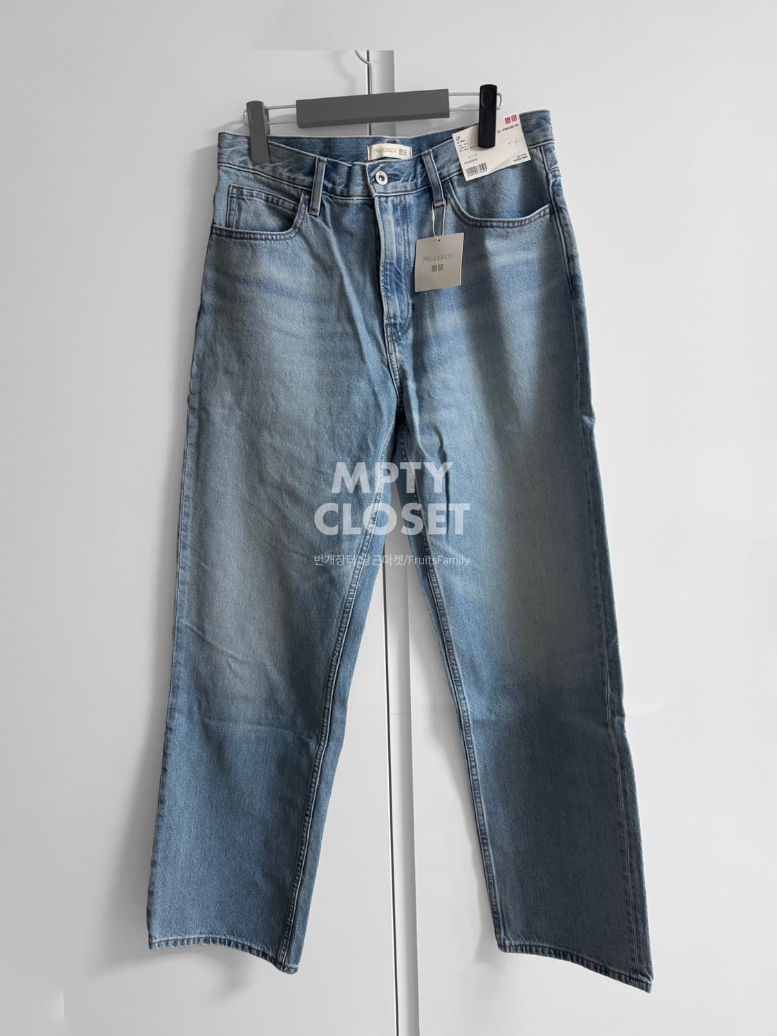 [32] 유니클로 JWA 스트레이트 데님팬츠 63 blue 상품이미지2