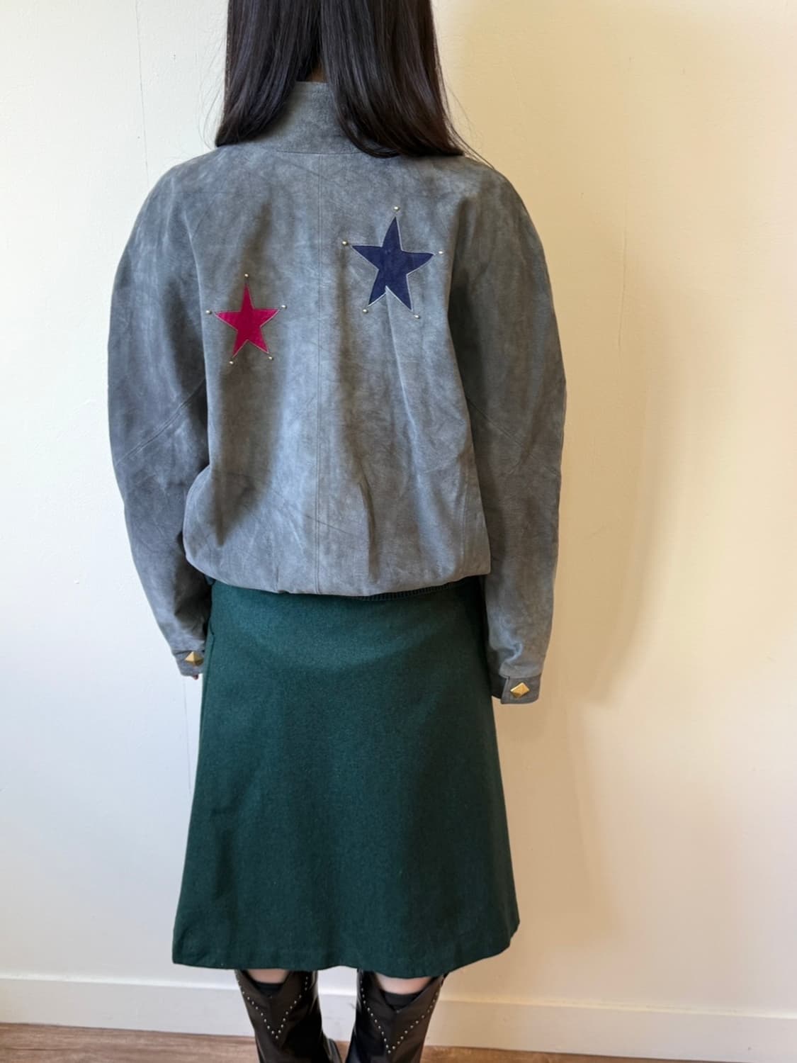 vtg 크로스 도트 스커트 상품이미지9