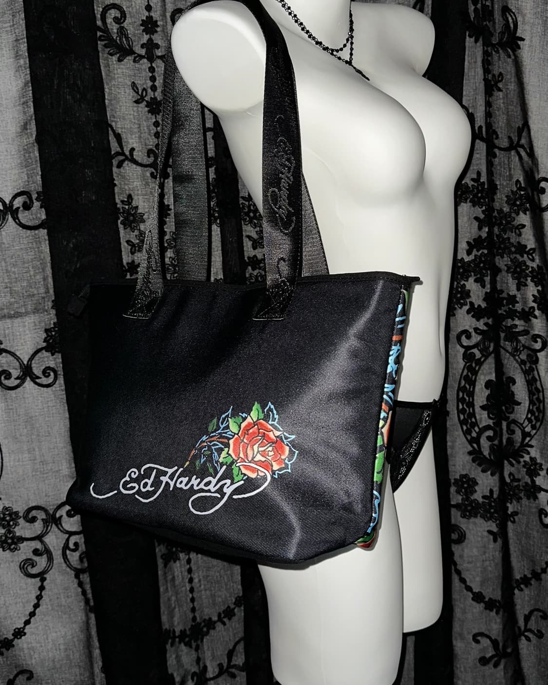 Black Canvas Bag (New with Tags) 상품이미지4