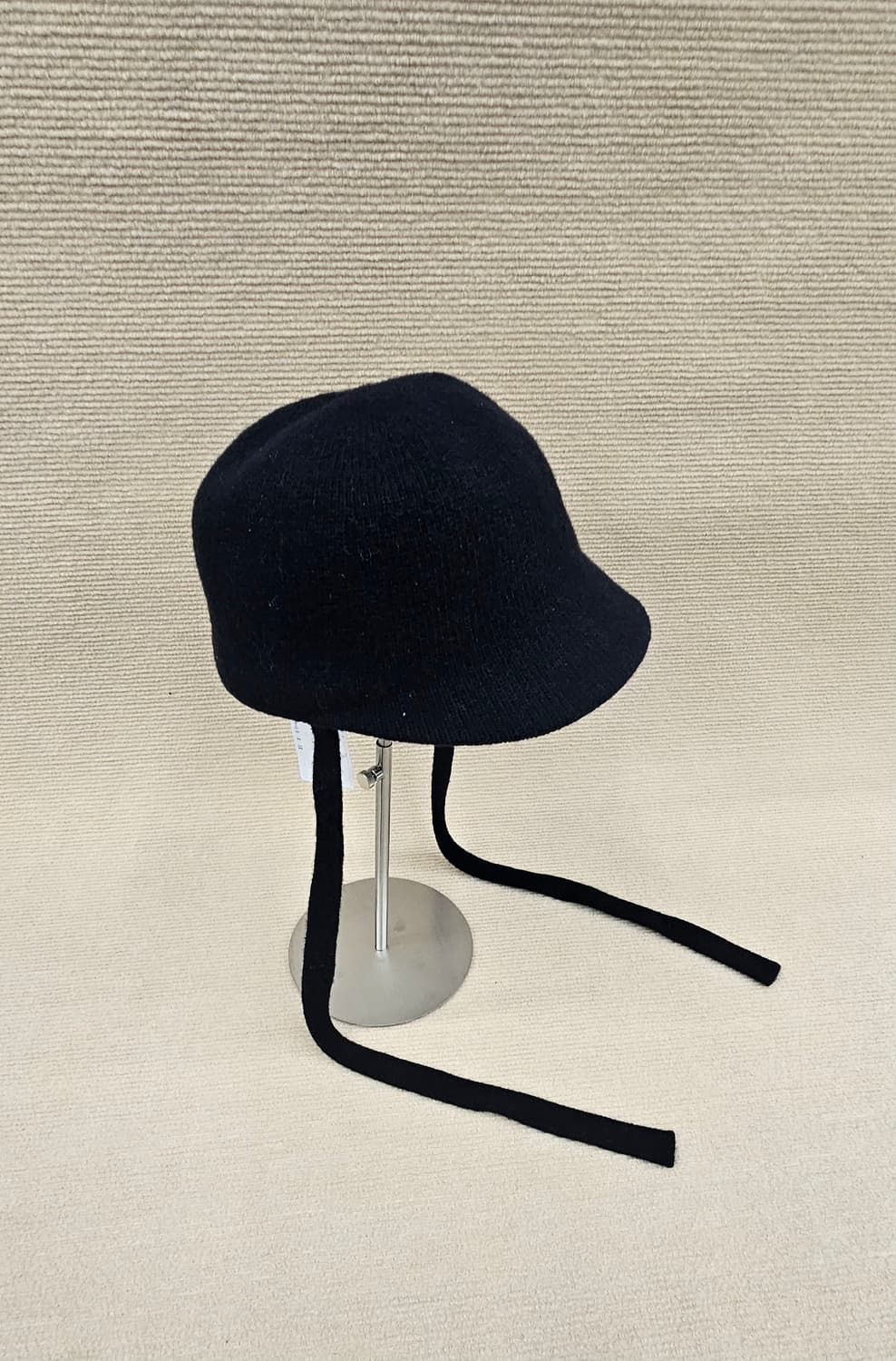 [새상품] 빔즈(Beams) 울 혼방 리본 캡 - 블랙 상품이미지3