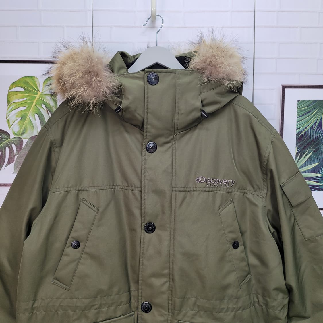 디스커버리 익스페디션 마젤란 카기색 오리털 패딩 자켓 110사이즈 상품이미지2