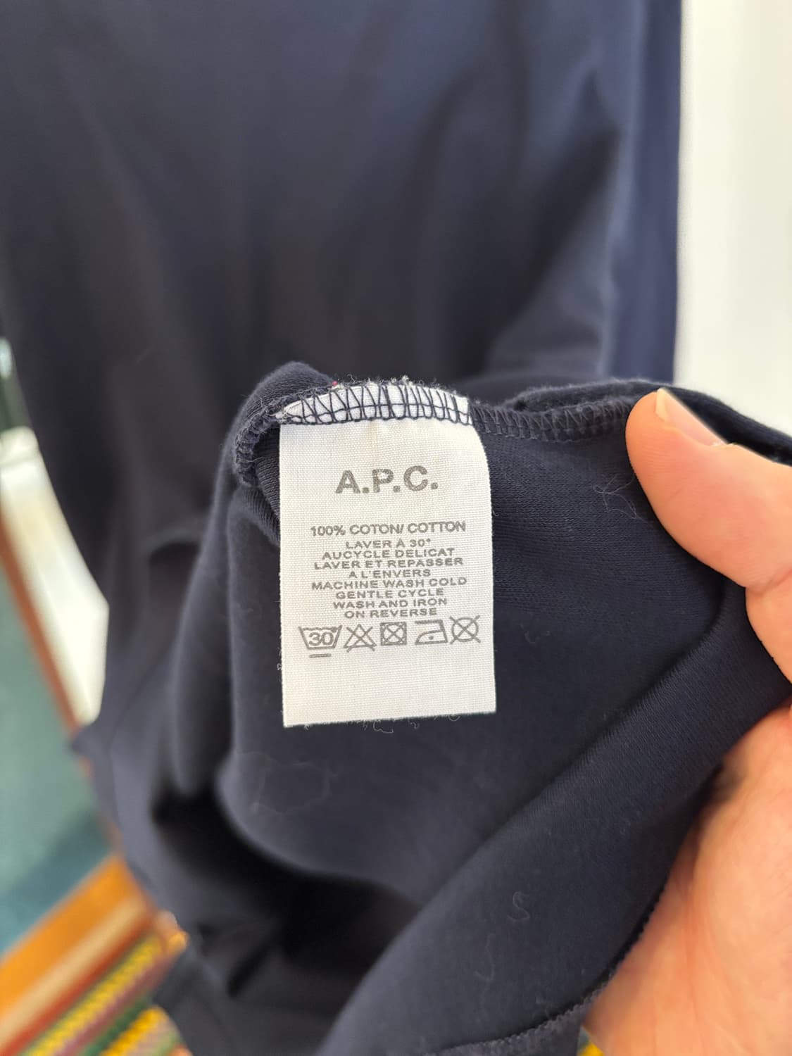 A.P.C. 아페쎄 네이비 라운드넥 원피스 상품이미지5