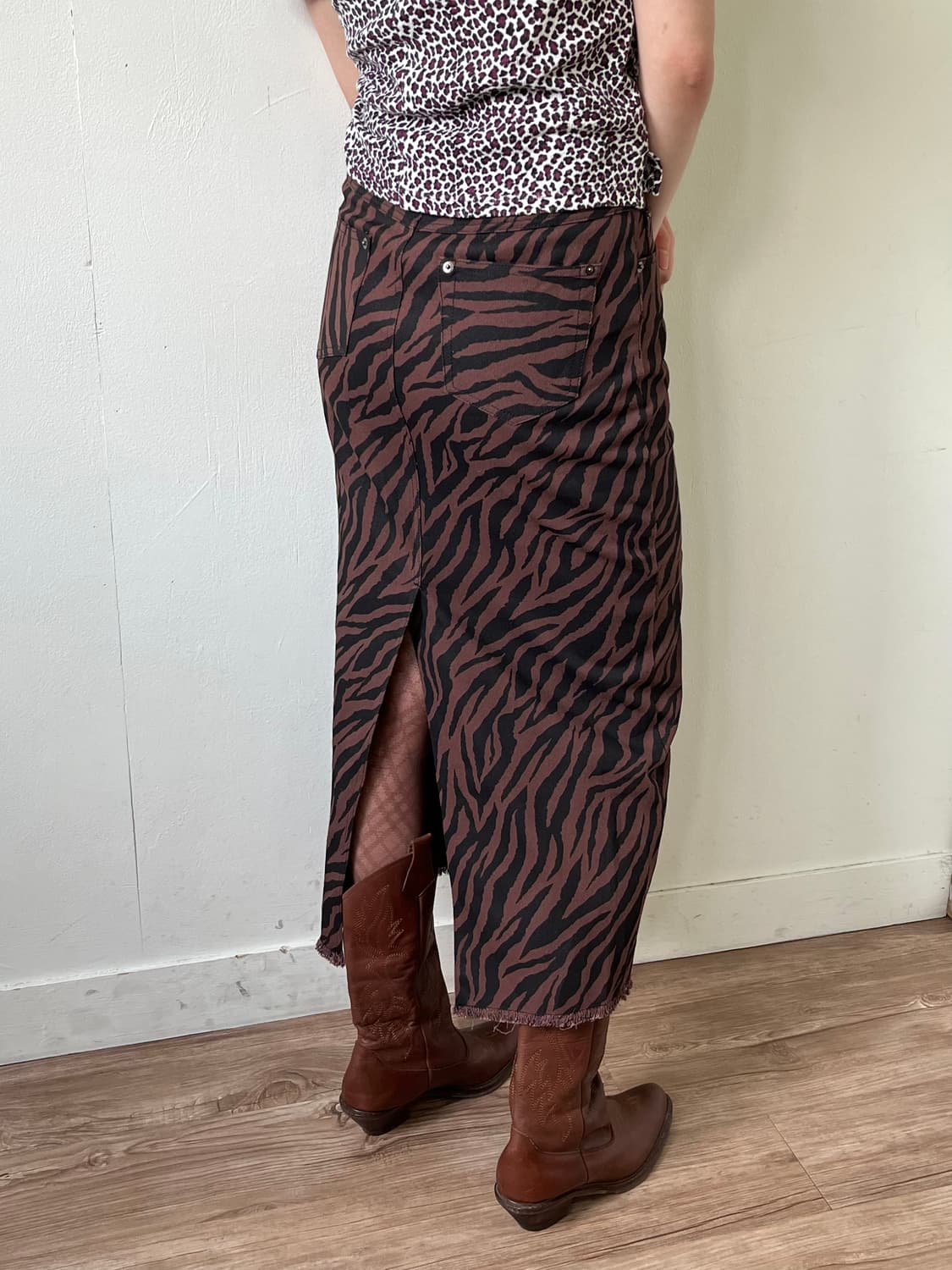 EGOIST 레오파드 스커트 상품이미지4