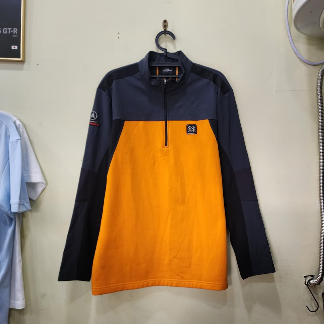 [105] 코오롱스포츠 컬러블럭 하프집업 플리스 상품이미지1