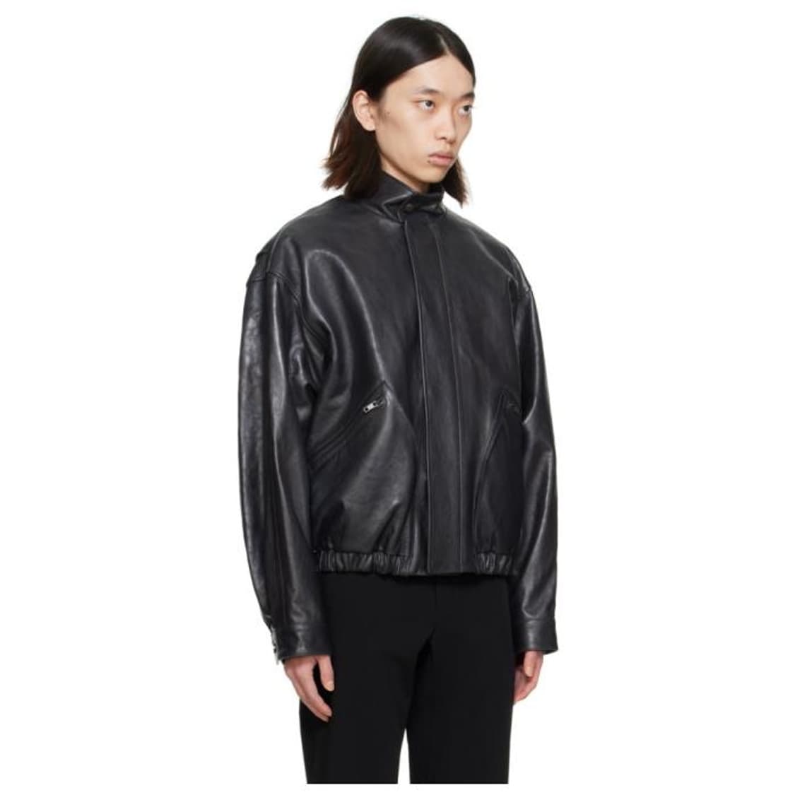 24SS Wooyoungmi 우영미 블랙 가죽 자켓 상품이미지8