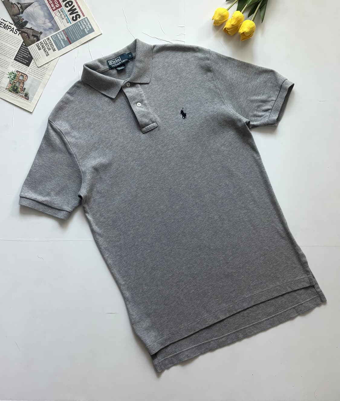 Polo 폴로랄프로렌 멜란지 그레이 카라티 상품이미지1