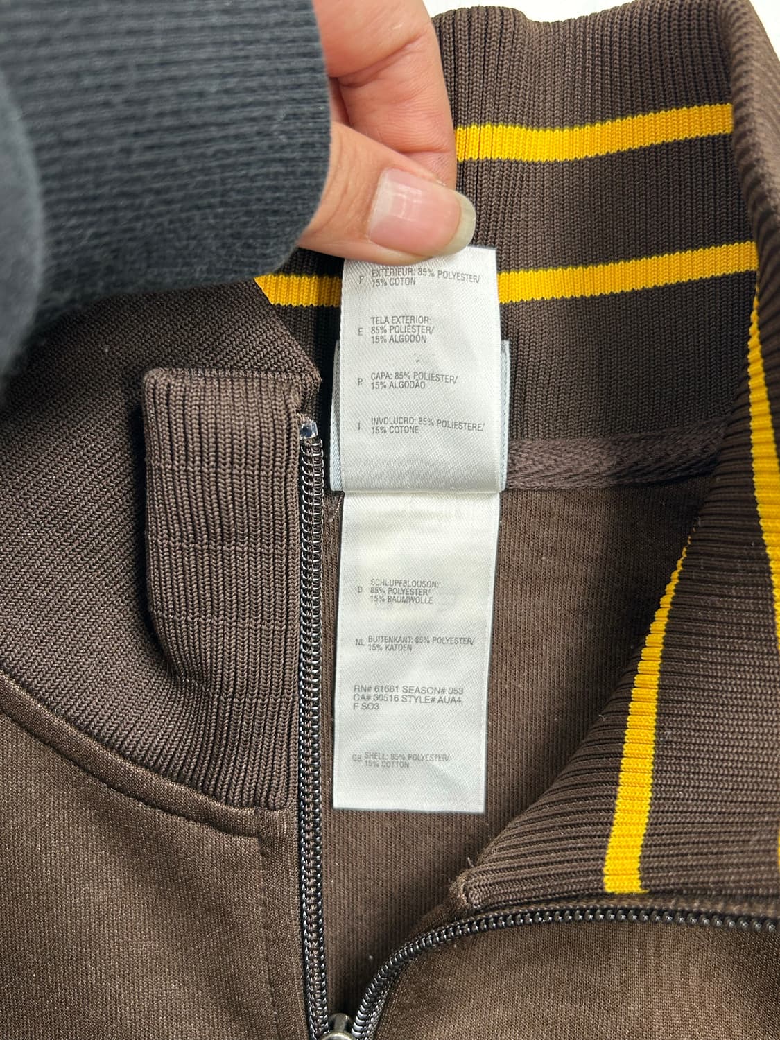 노스페이스 브라운 배색 트랙탑 져지 XL 상품이미지6