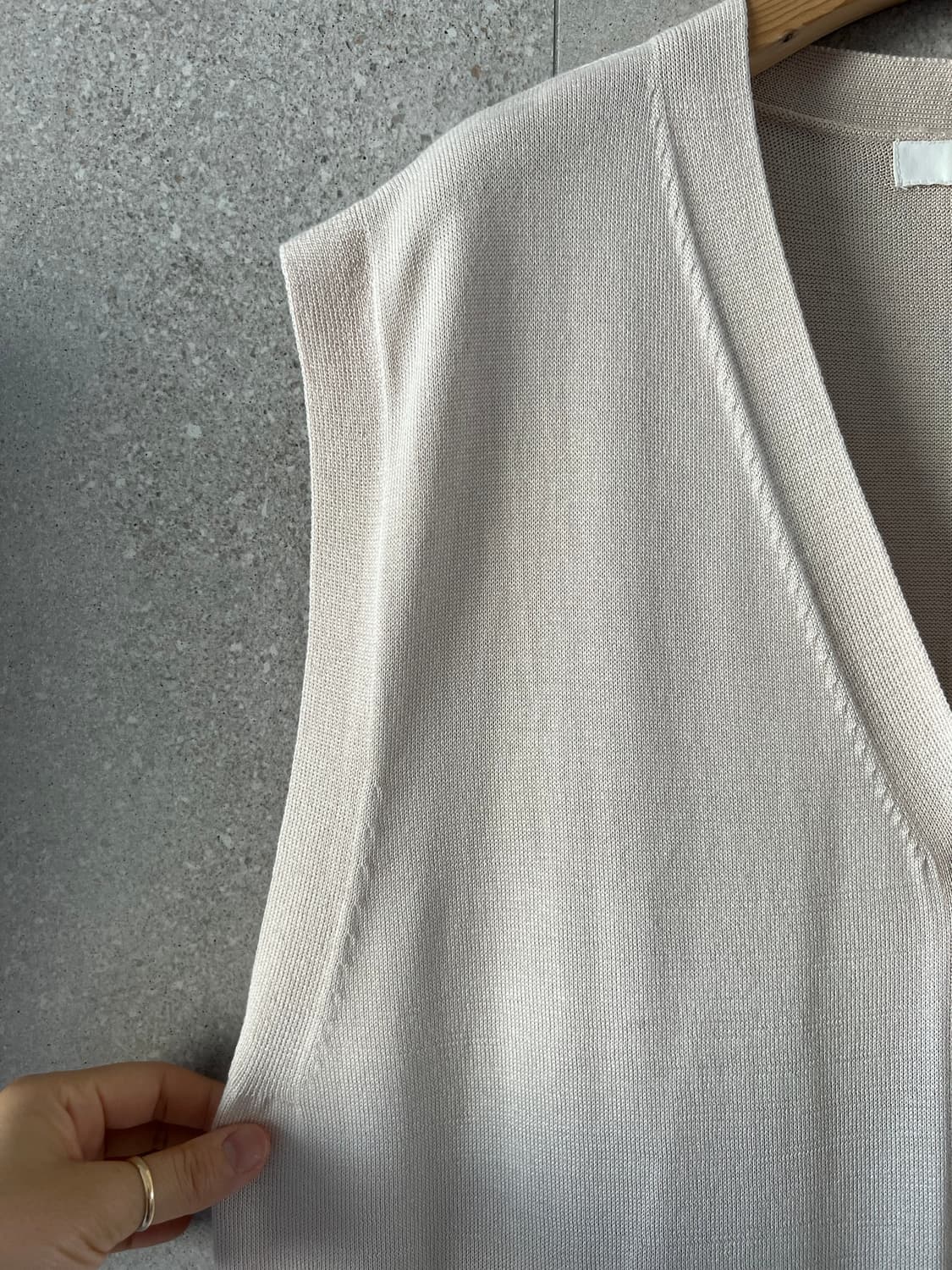 H&M 아이보리 브이넥 니트 롱 가디건 여성 상품이미지4