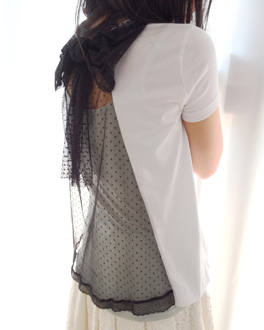 Ribbon lace top 상품이미지2