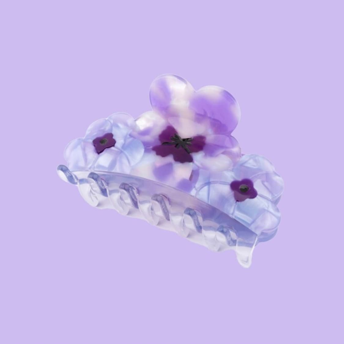 쿠쿠수제뜨 빅 퍼플 팬시 헤어집게핀 (새상품/제니 집게핀과 같은 브랜드) 상품이미지5