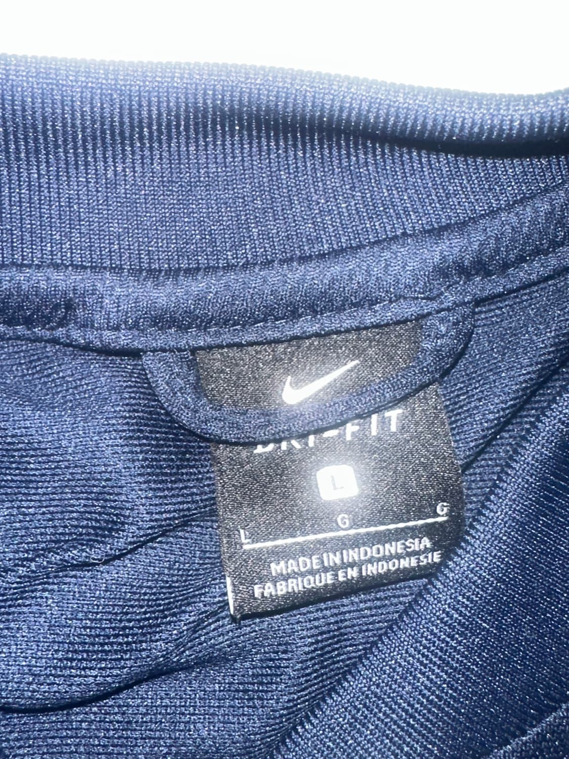 나이키 스우시 드라이핏 집업 (네이비) 상품이미지2