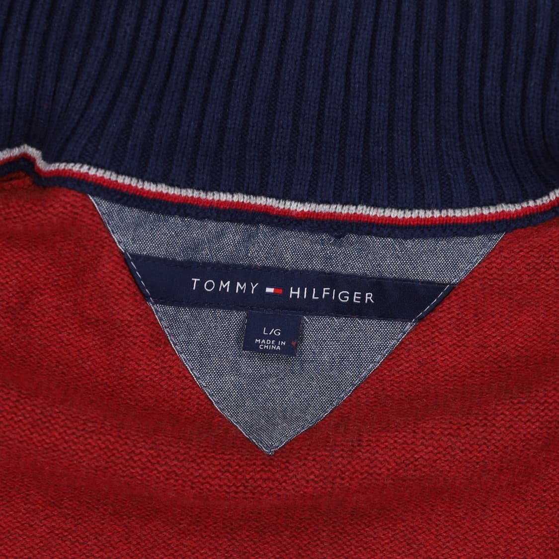 [L] 타미힐피거 배색 니트 집업 자켓 3897 상품이미지5