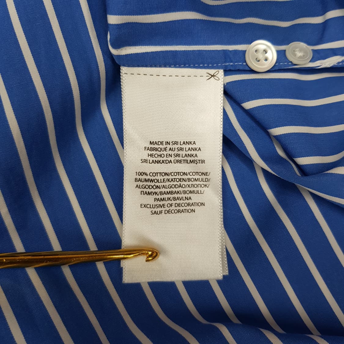 폴로 랄프 로렌 블루 스트라이프 셔츠 원피스 2사이즈 상품이미지8