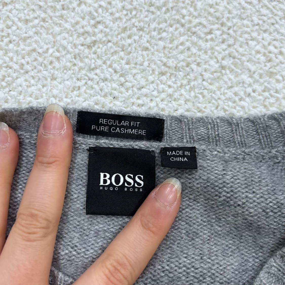 XL 휴고보스 레귤러핏 캐시미어 니트 0331E 상품이미지3