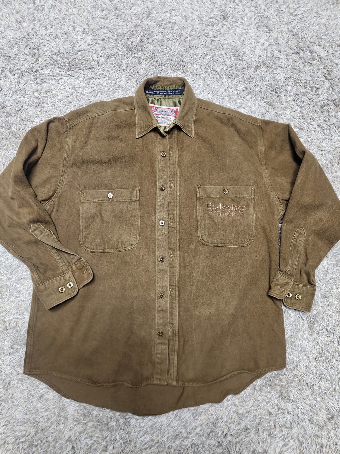 Budweiser 빈티지 워크 셔츠 상품이미지1