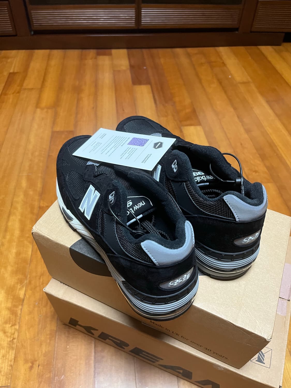 (새상품) 뉴발란스 991 메이드 인 UK 블랙 실버 270 상품이미지5