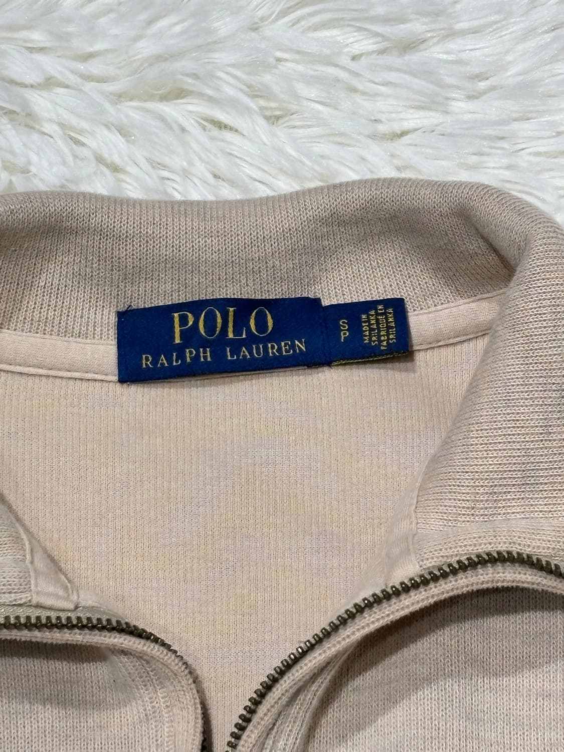 폴로랄프로렌 브라운포니 베이지 반집업 니트 상품이미지6