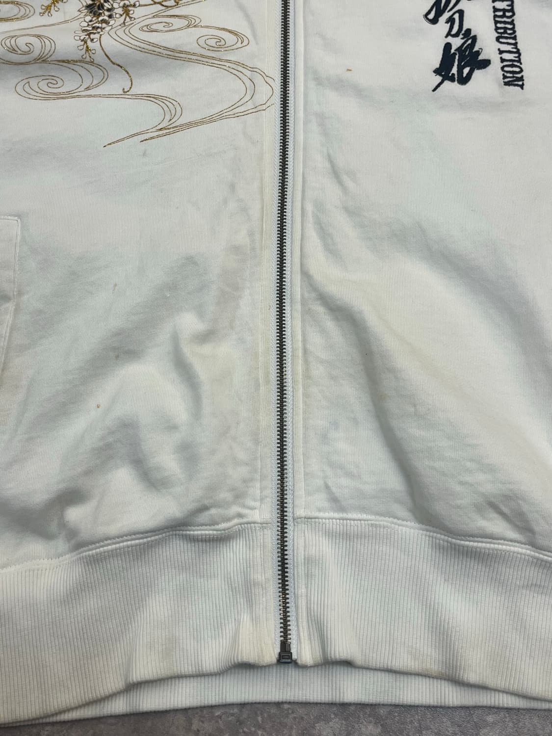 오리엔탈 디바인 사무라이걸 레터링 후드집업 화이트 M #csz3005 상품이미지6