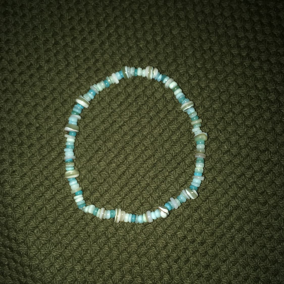 블루 자개비즈 팔찌 상품이미지2