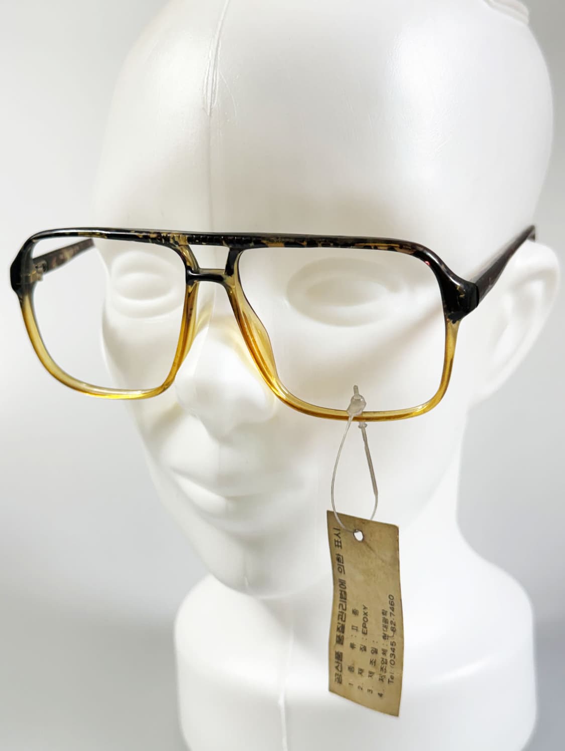 80s MIGHTY 보잉 스퀘어 프레임 빈티지 안경 상품이미지8