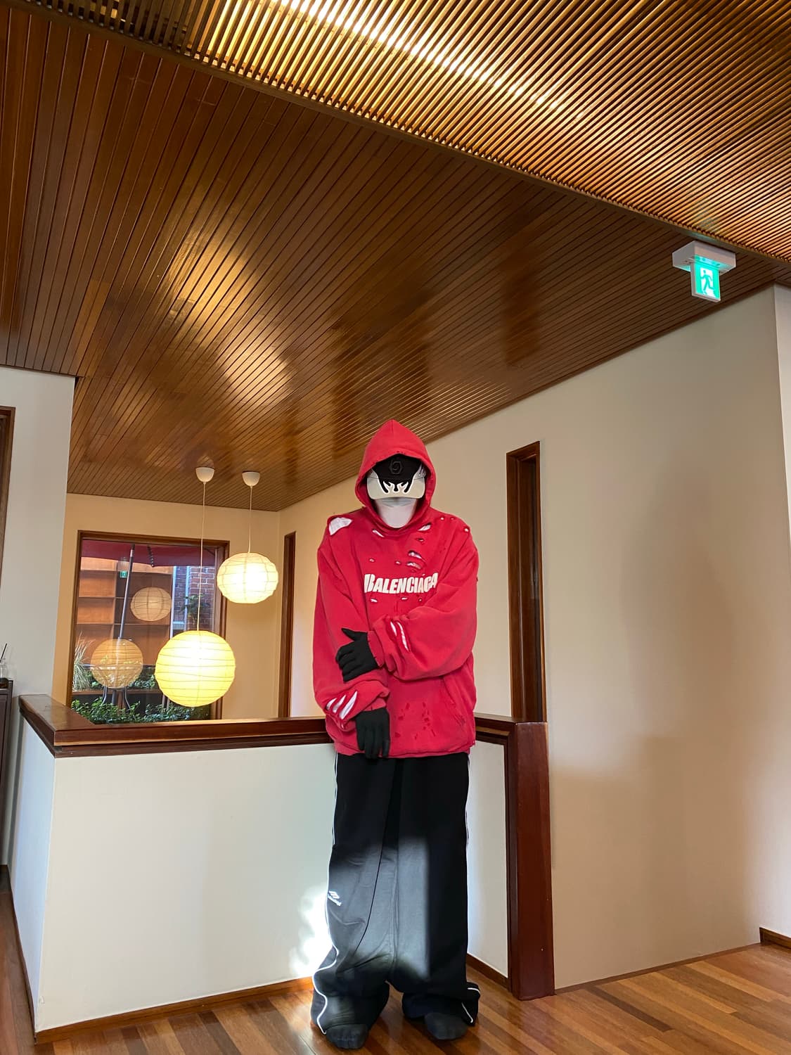 [XS] 발렌시아가 디스트로이드 후드 라즈베리 상품이미지6